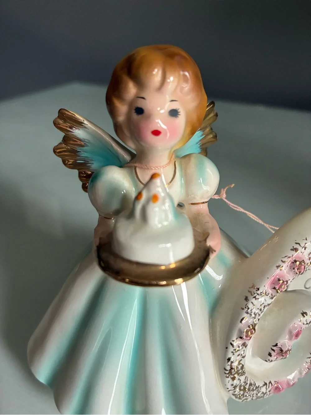 Josef Originals Birthday Girl Fairy Angel Figurine Number 6